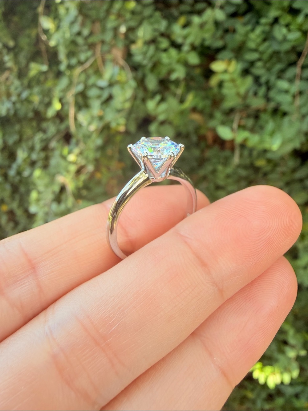 New Ring! Sterling Silver Pink Cubic Zirconia Ring Size: 7; 7.5; 8 available - Picture 7 of 16